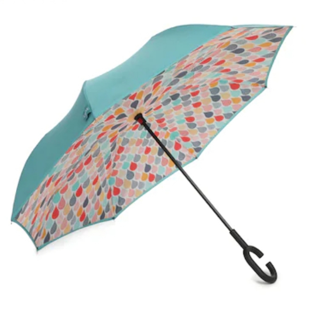 DSW Teal Umbrella & Reusable Bag